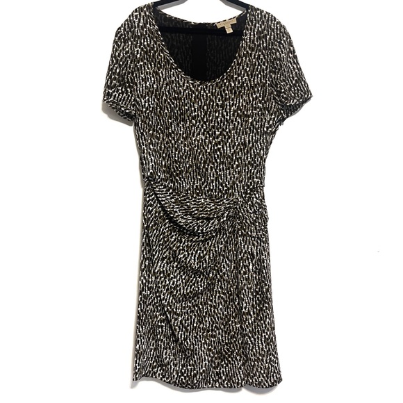 Burberry Brit Freeda Printed Ruched Silk Dress US 8 Retail $795 - Picture 6 of 14